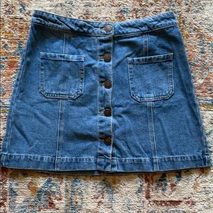 Forever 21 denim button-up skirt